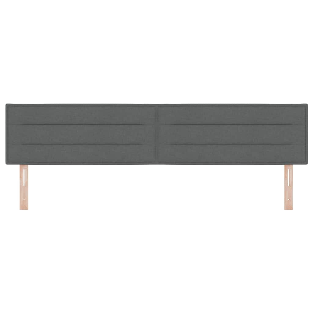 Tête de lit avec tête de lit Gris foncé 200 cm Cuir synthétique - XIOS
