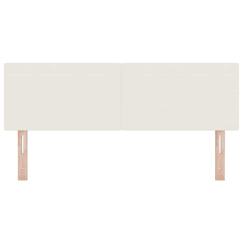 Tête de lit avec tête de lit Crème 144 cm Cuir synthétique - XIOS