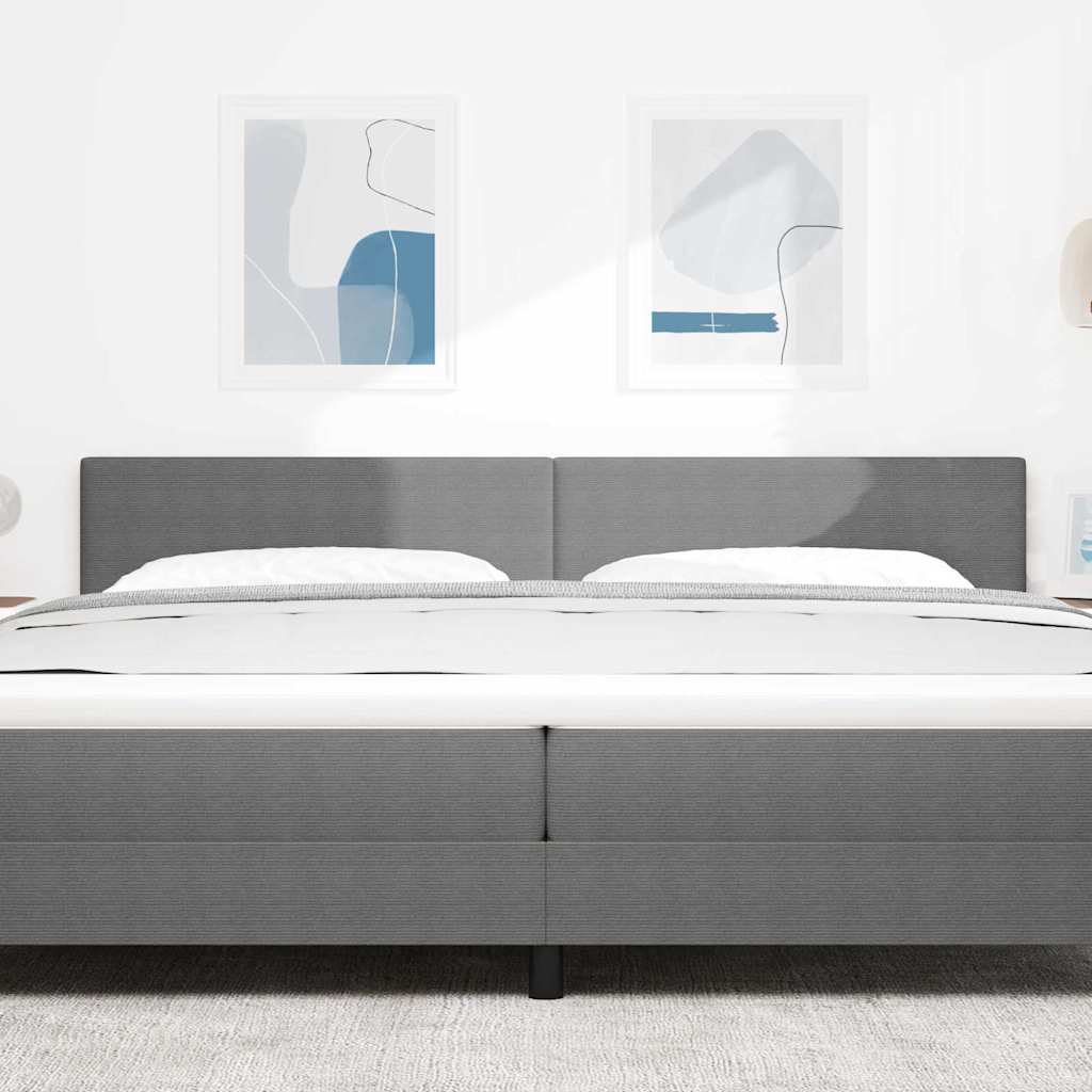 Tête de lit avec tête de lit Gris clair 200 cm Cuir synthétique - XIOS