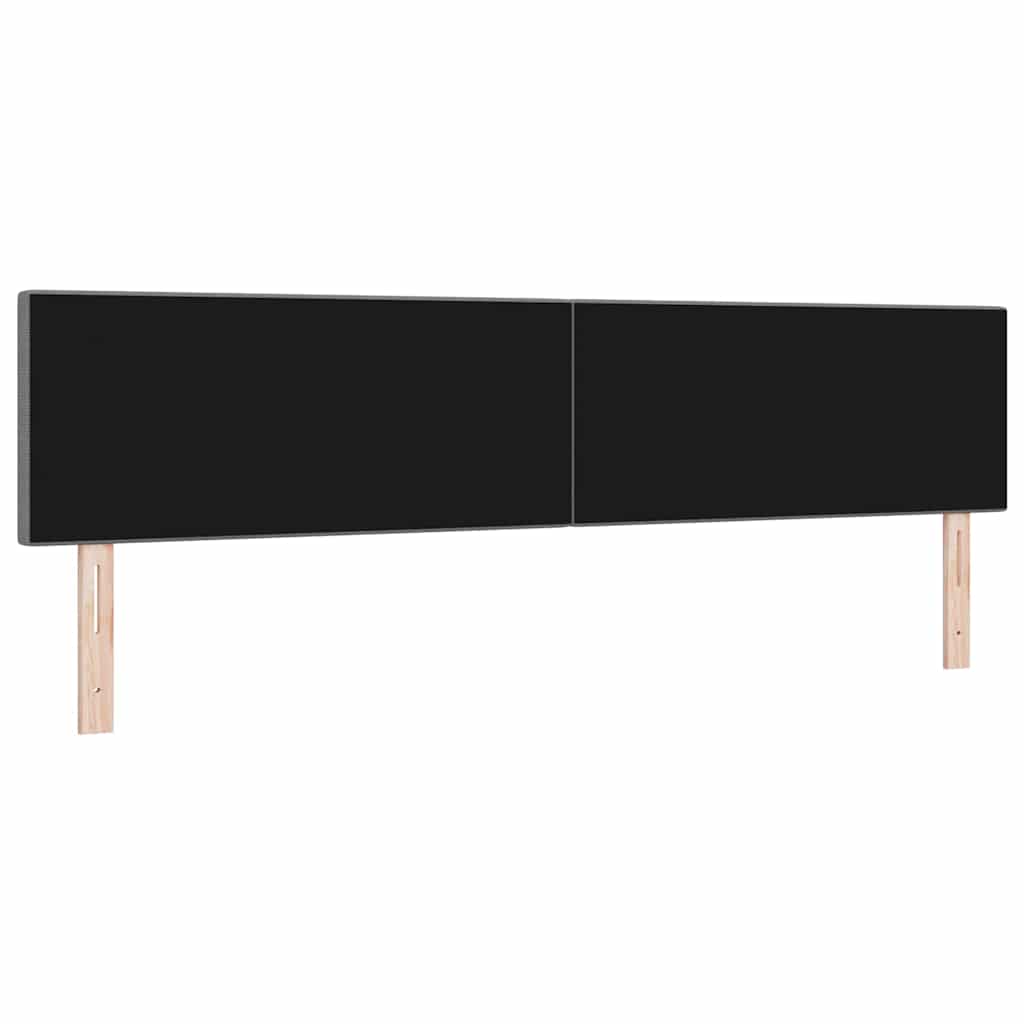 Tête de lit avec tête de lit Gris clair 200 cm Cuir synthétique - XIOS
