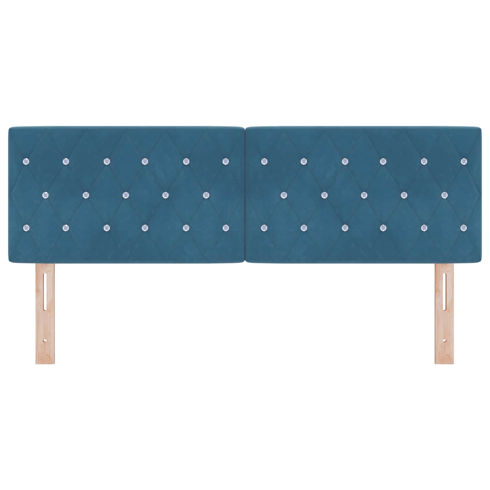Tête de lit avec tête de lit Bleu foncé 144 cm Cuir synthétique - XIOS