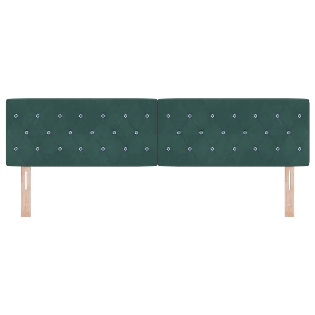 Tête de lit avec tête de lit Vert foncé 180 cm Cuir synthétique - XIOS