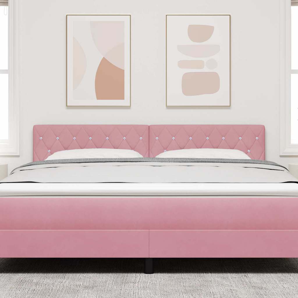 Tête de lit Rose 180 cm Velours - XIOS