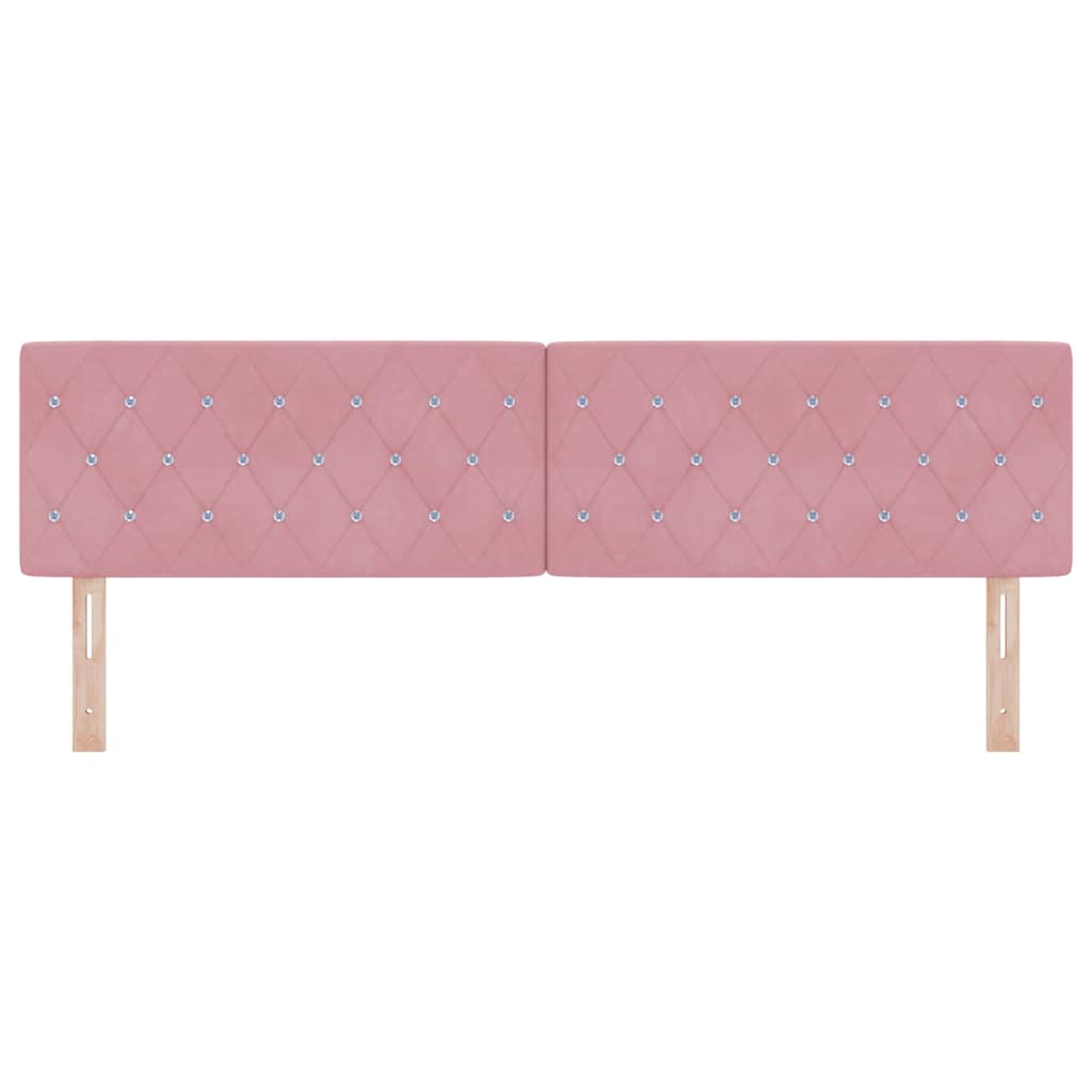 Tête de lit Rose 180 cm Velours - XIOS