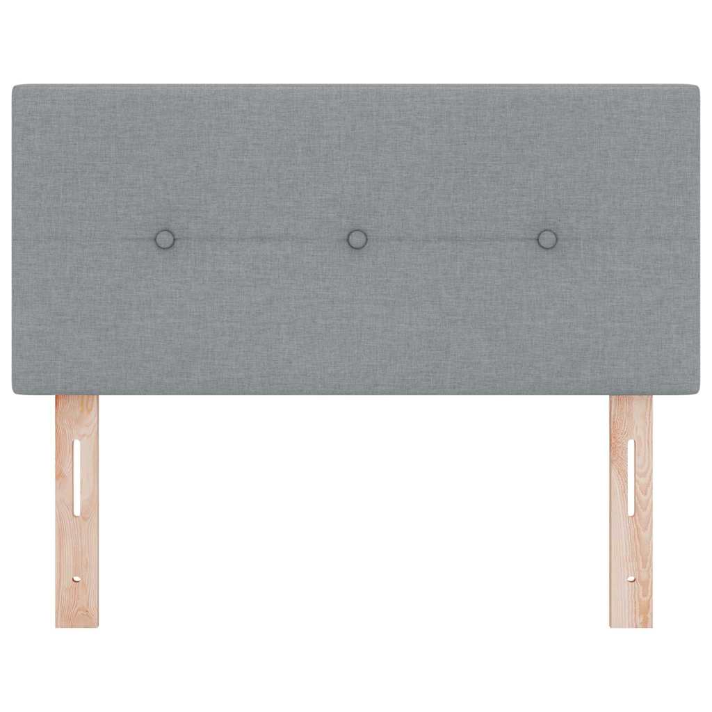 Tête de lit avec tête de lit Gris clair 90 cm tissu - XIOS