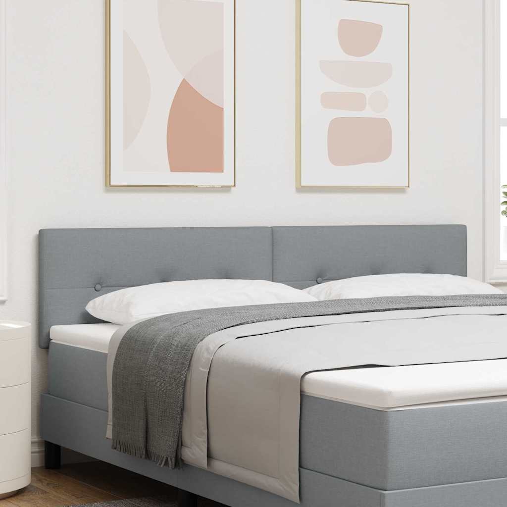 Tête de lit avec tête de lit Gris clair 180 cm Cuir synthétique - XIOS