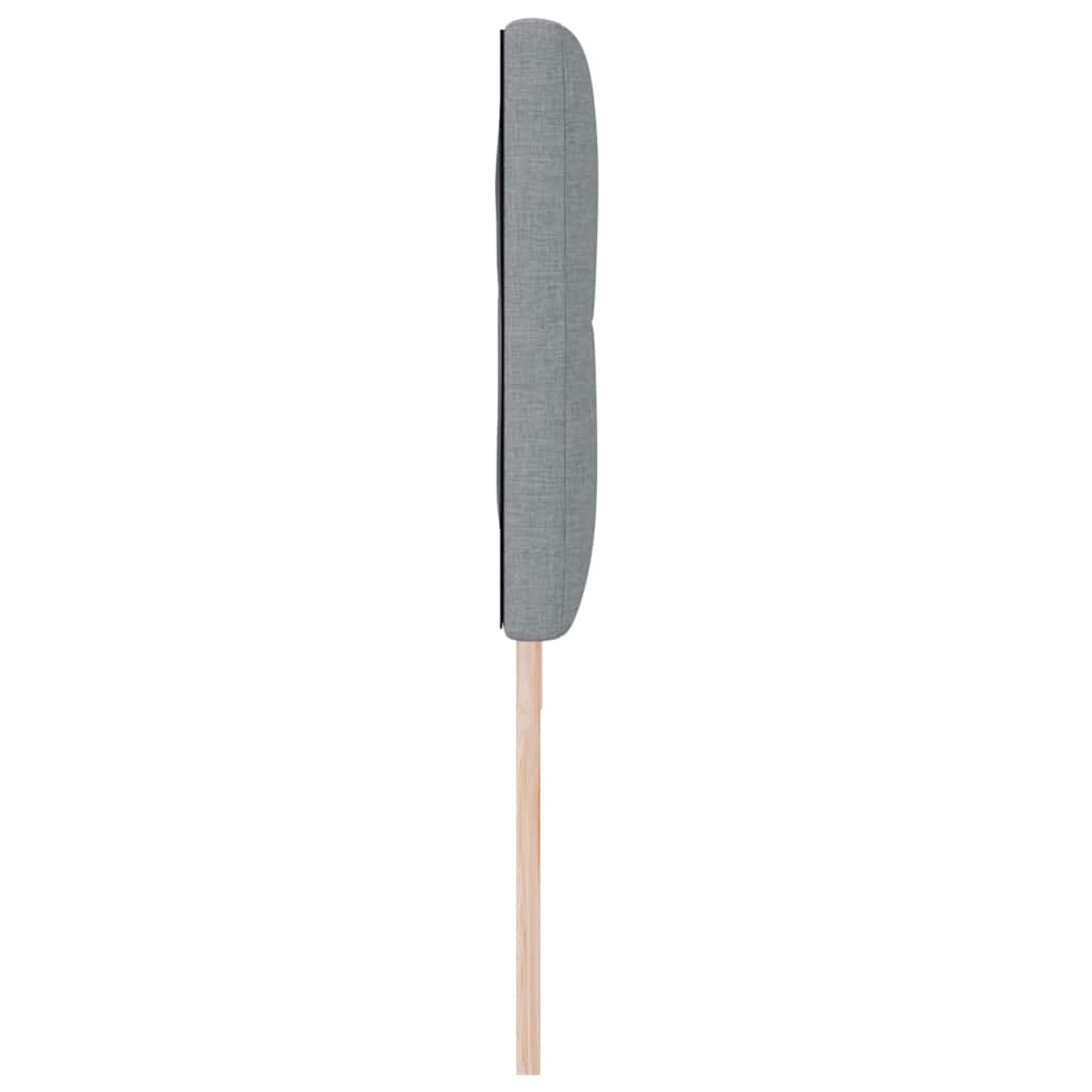Tête de lit avec tête de lit Gris clair 180 cm Cuir synthétique - XIOS