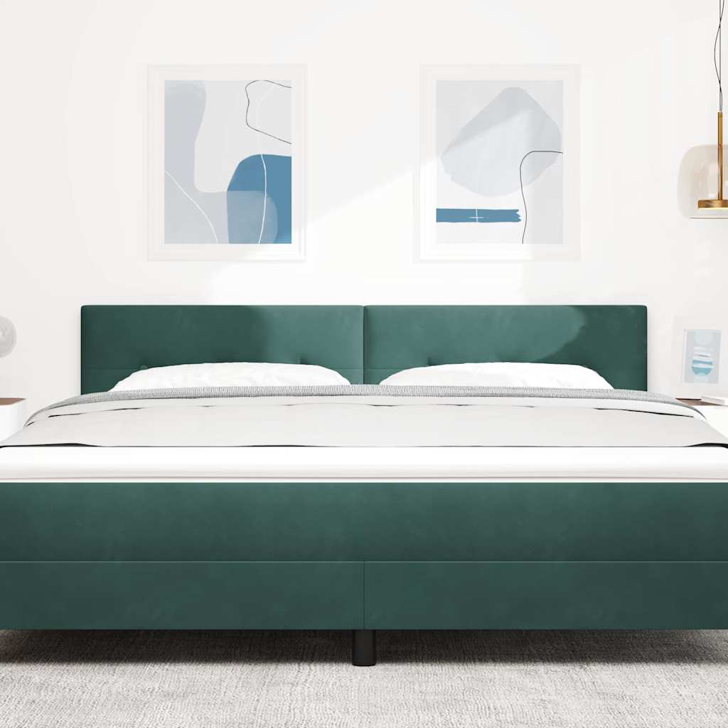 Tête de lit avec tête de lit Vert foncé 180 cm Cuir synthétique - XIOS