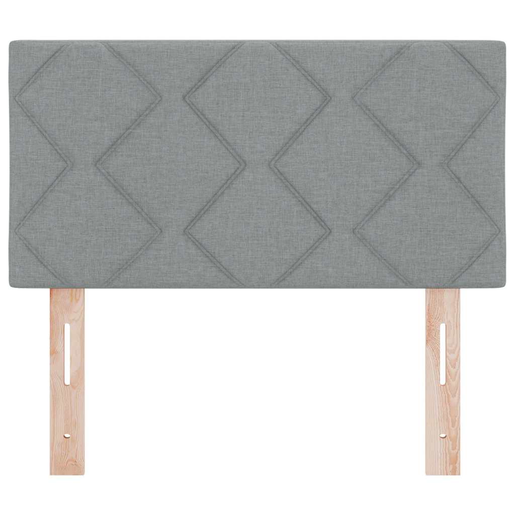 Tête de Lit en Tissu Géométrique Gris clair 80 cm tissu - XIOS