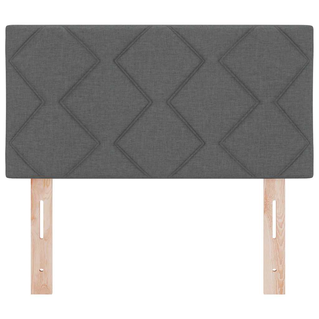 Tête de Lit en Tissu Géométrique Gris foncé 80 cm tissu - XIOS
