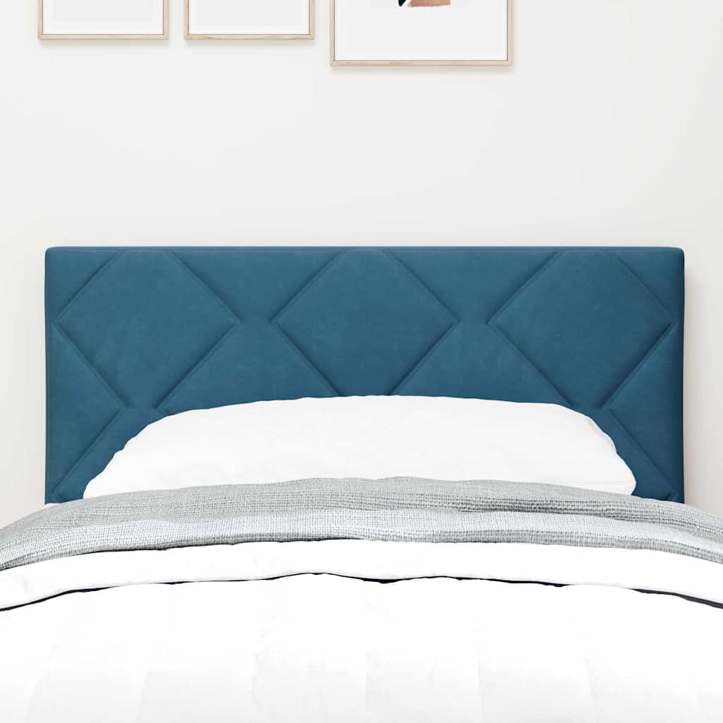 Tête de lit Montage mural Géométrique Bleu foncé 80 cm Velours - XIOS