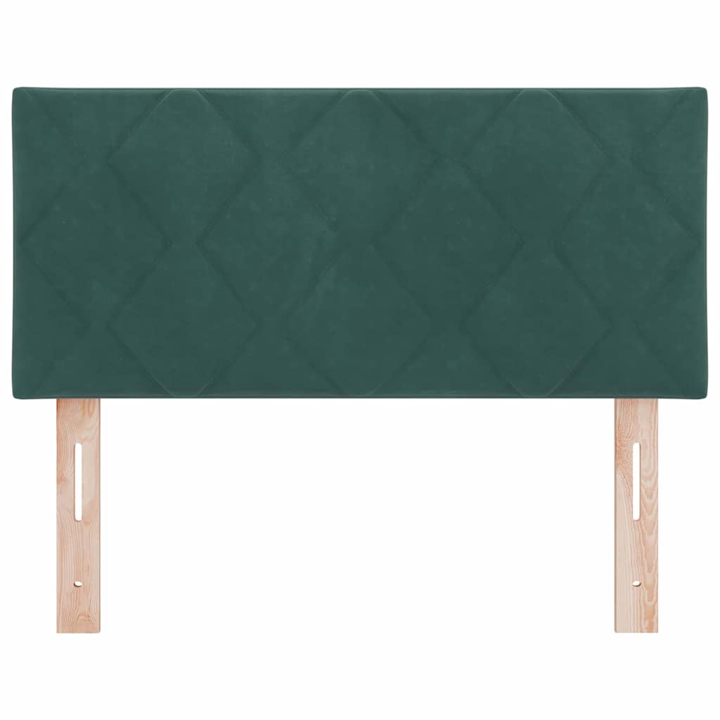 Tête de lit Montage mural Géométrique Vert foncé 90 cm Velours - XIOS