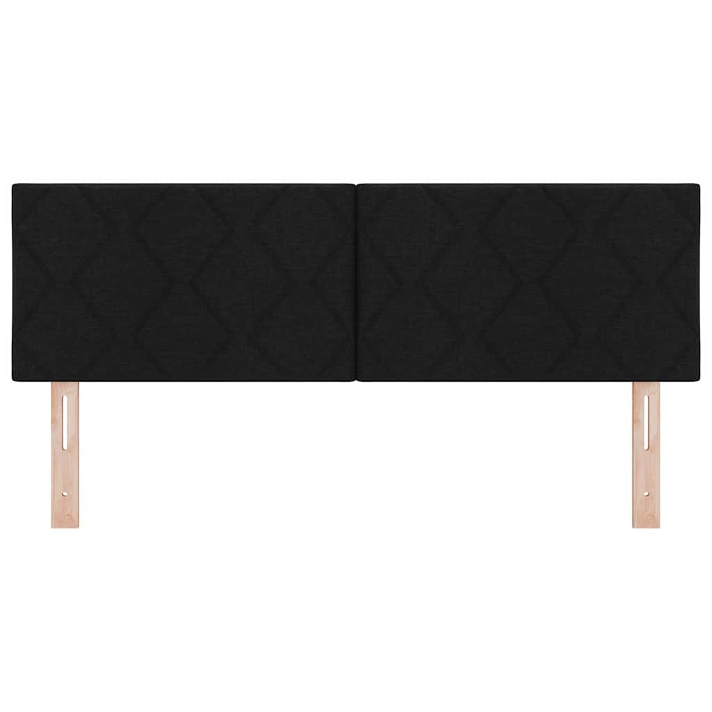 Tête de Lit en Tissu Géométrique Noir 144 cm tissu - XIOS