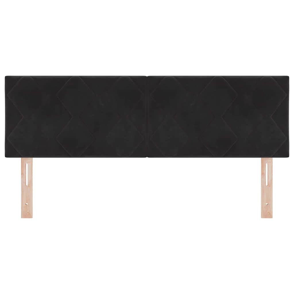 Tête de lit avec tête de lit Noir 144 cm Velours - XIOS