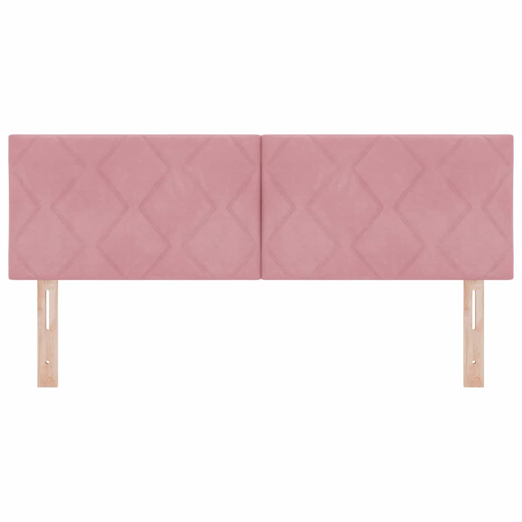 Tête de lit Rose 160 cm Velours - XIOS