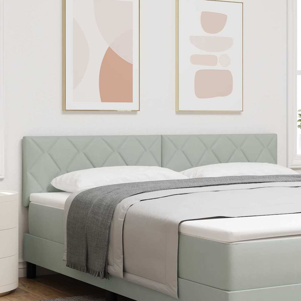 Tête de lit Gris clair 180 cm Velours - XIOS