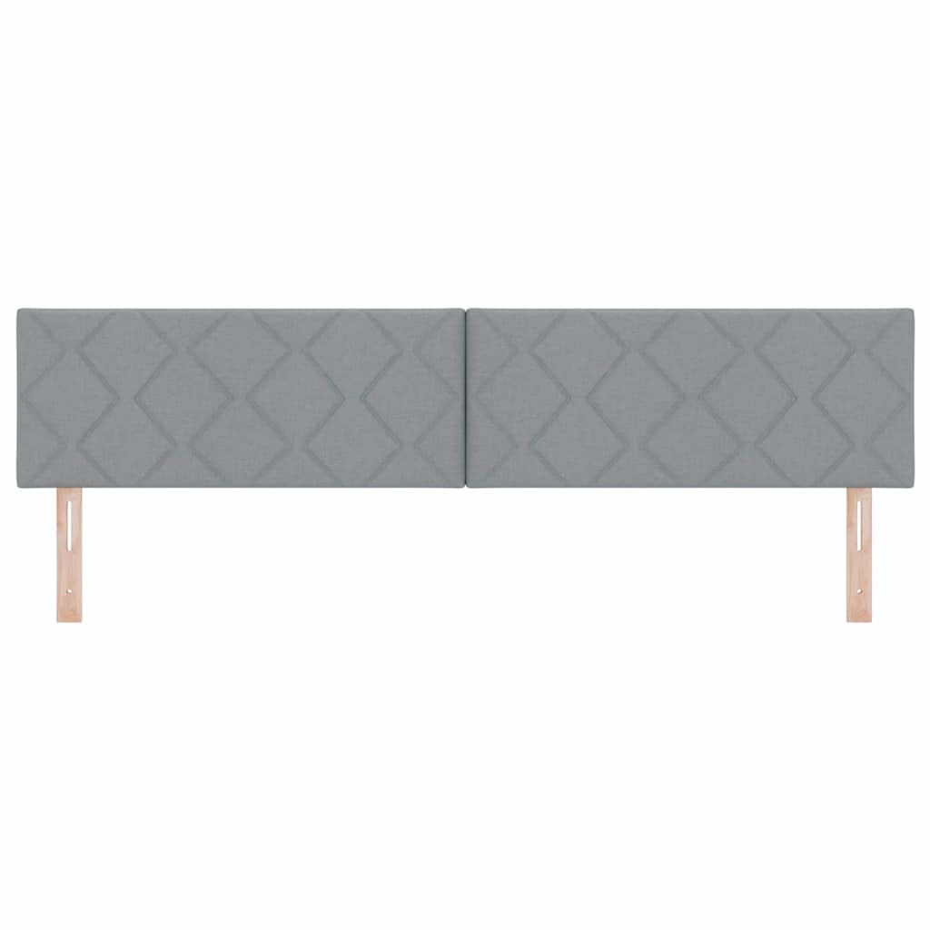 Tête de Lit en Tissu Géométrique Gris clair 200 cm tissu - XIOS