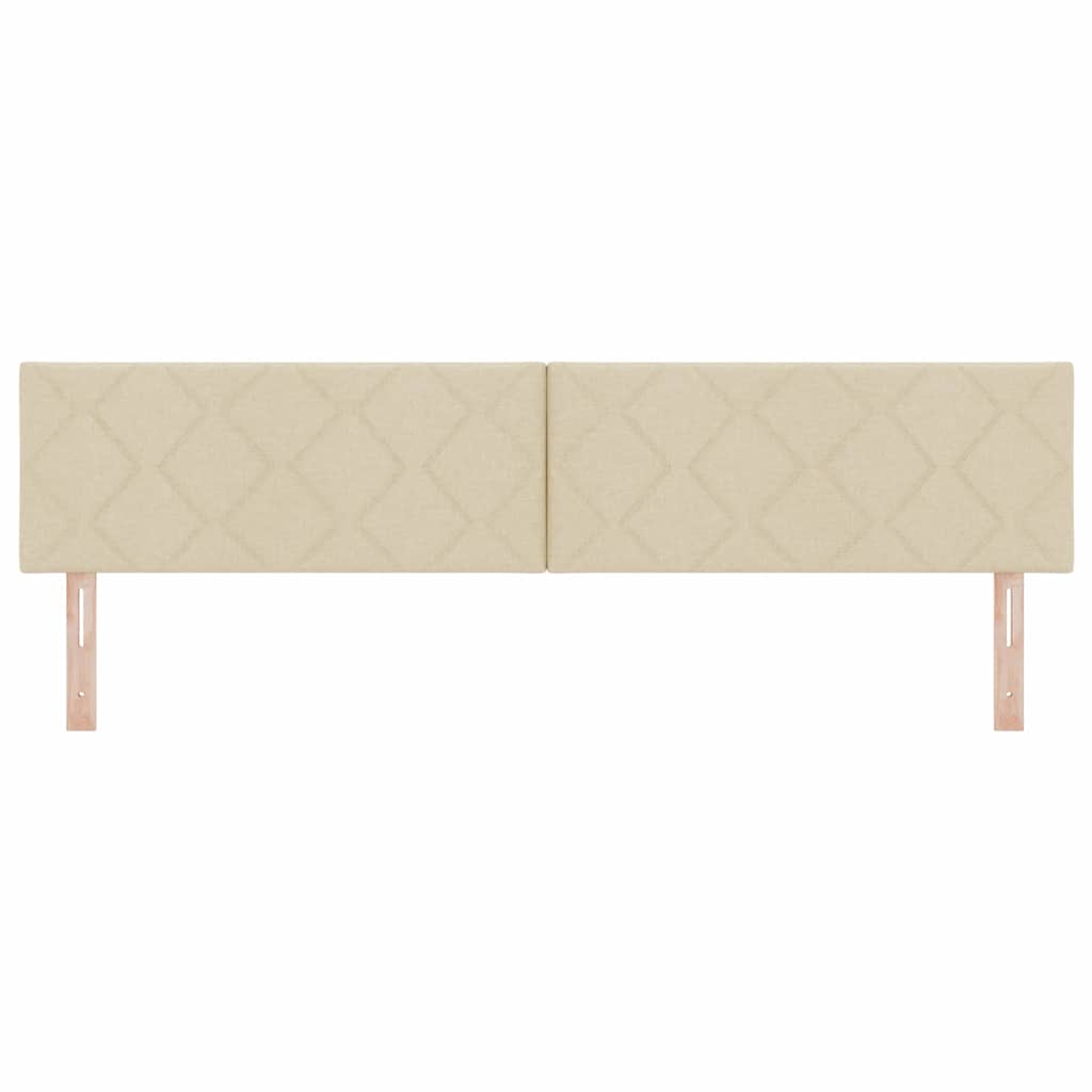 Tête de lit avec tête de lit Crème 200 cm Cuir synthétique - XIOS