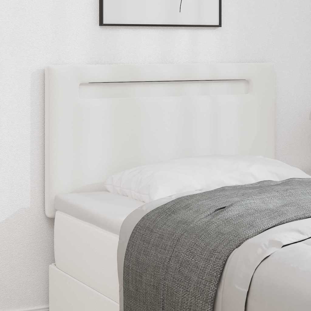 Tête de lit avec des lumières à LED Blanc 100 cm PVC - XIOS