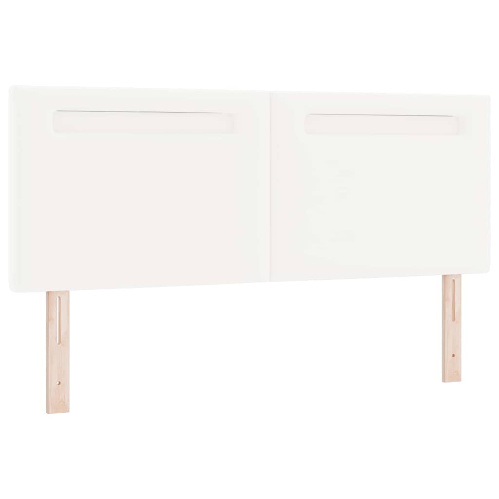 Tête de lit avec des lumières à LED Blanc 144 cm PVC - XIOS
