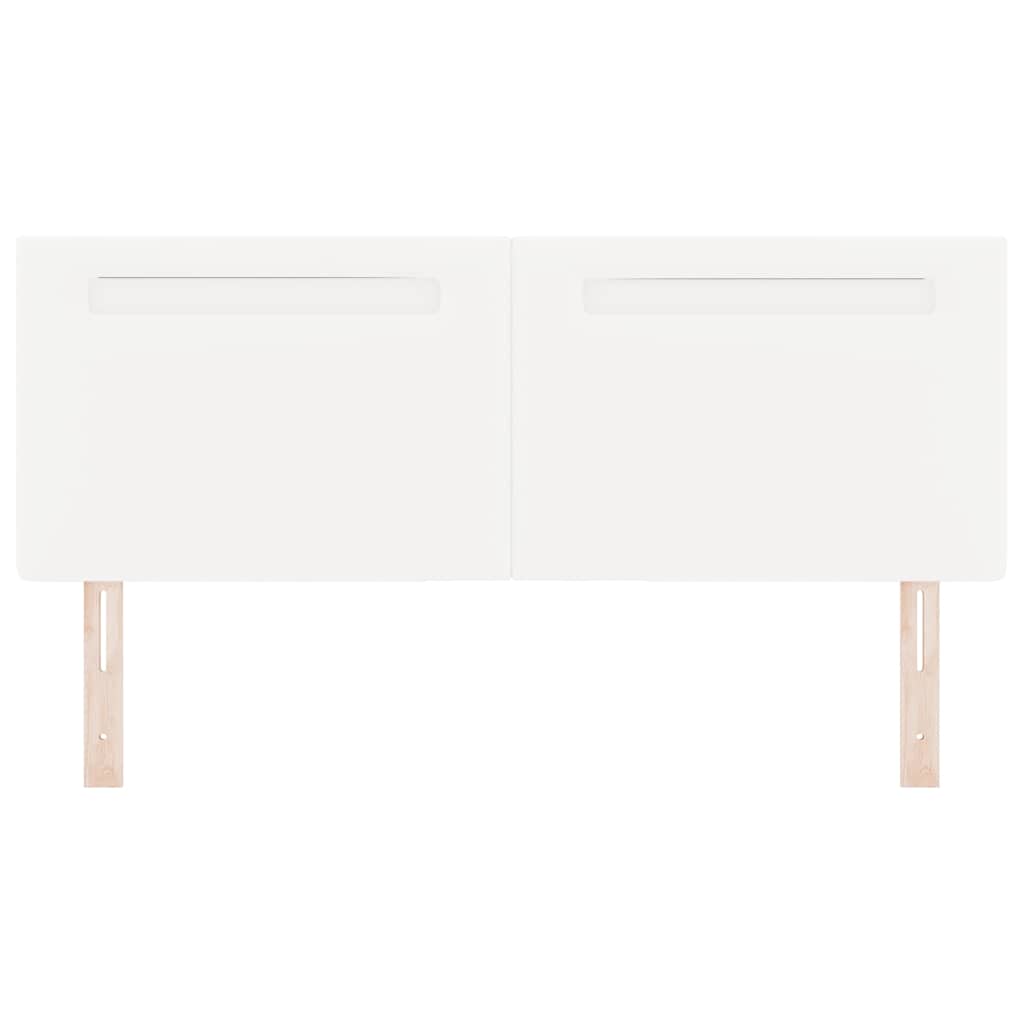 Tête de lit avec des lumières à LED Blanc 160 cm PVC - XIOS