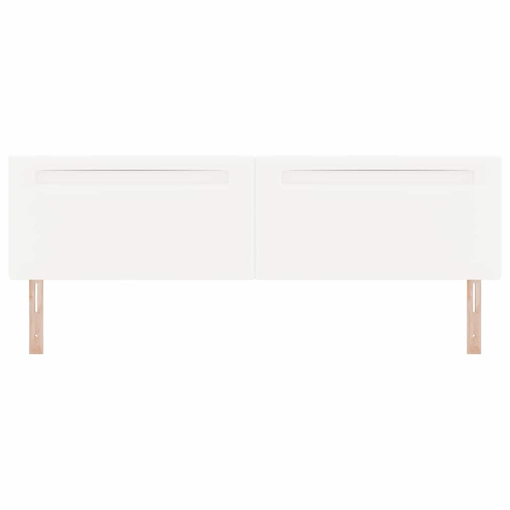 Tête de lit avec des lumières à LED Blanc 200 cm PVC - XIOS