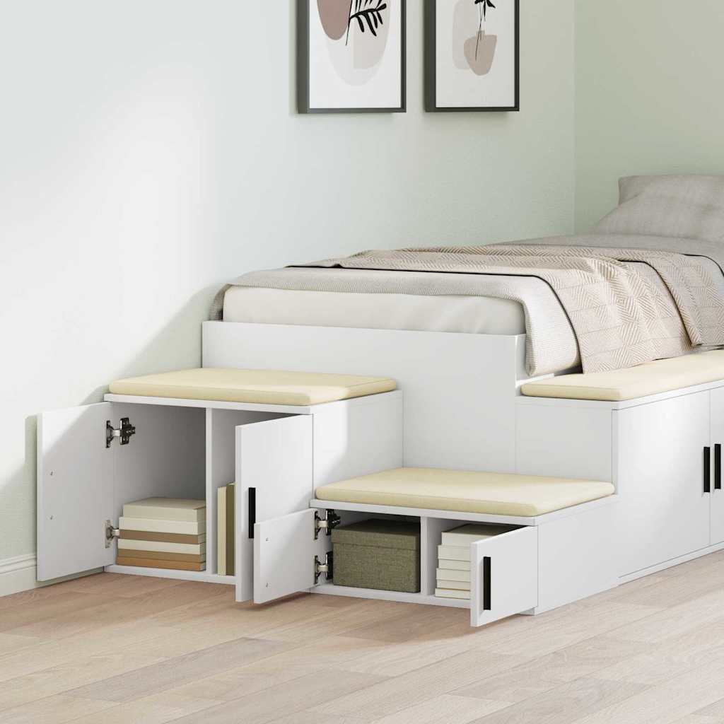 Armoire de rangement 2 pcs Blanc 127 x 41 x 40 cm - XIOS