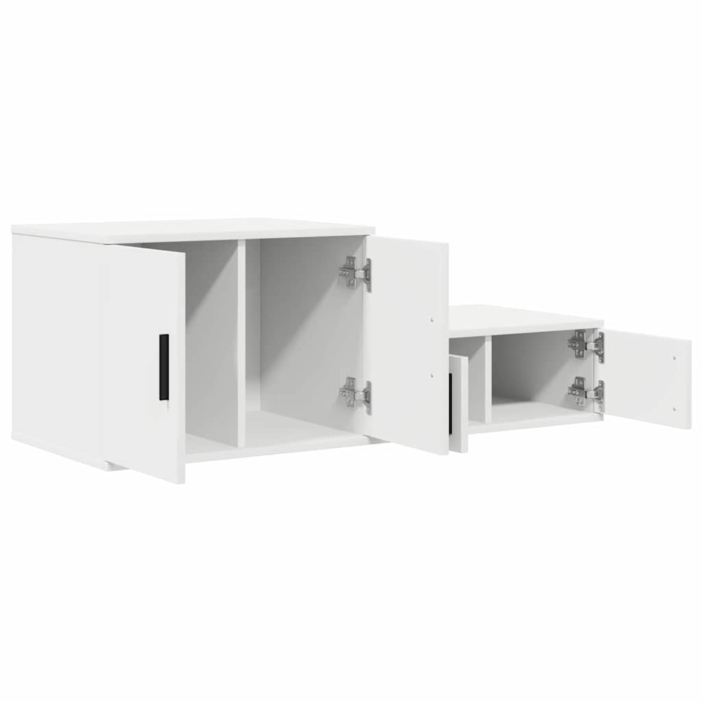 Armoire de rangement 2 pcs Blanc 127 x 41 x 40 cm - XIOS