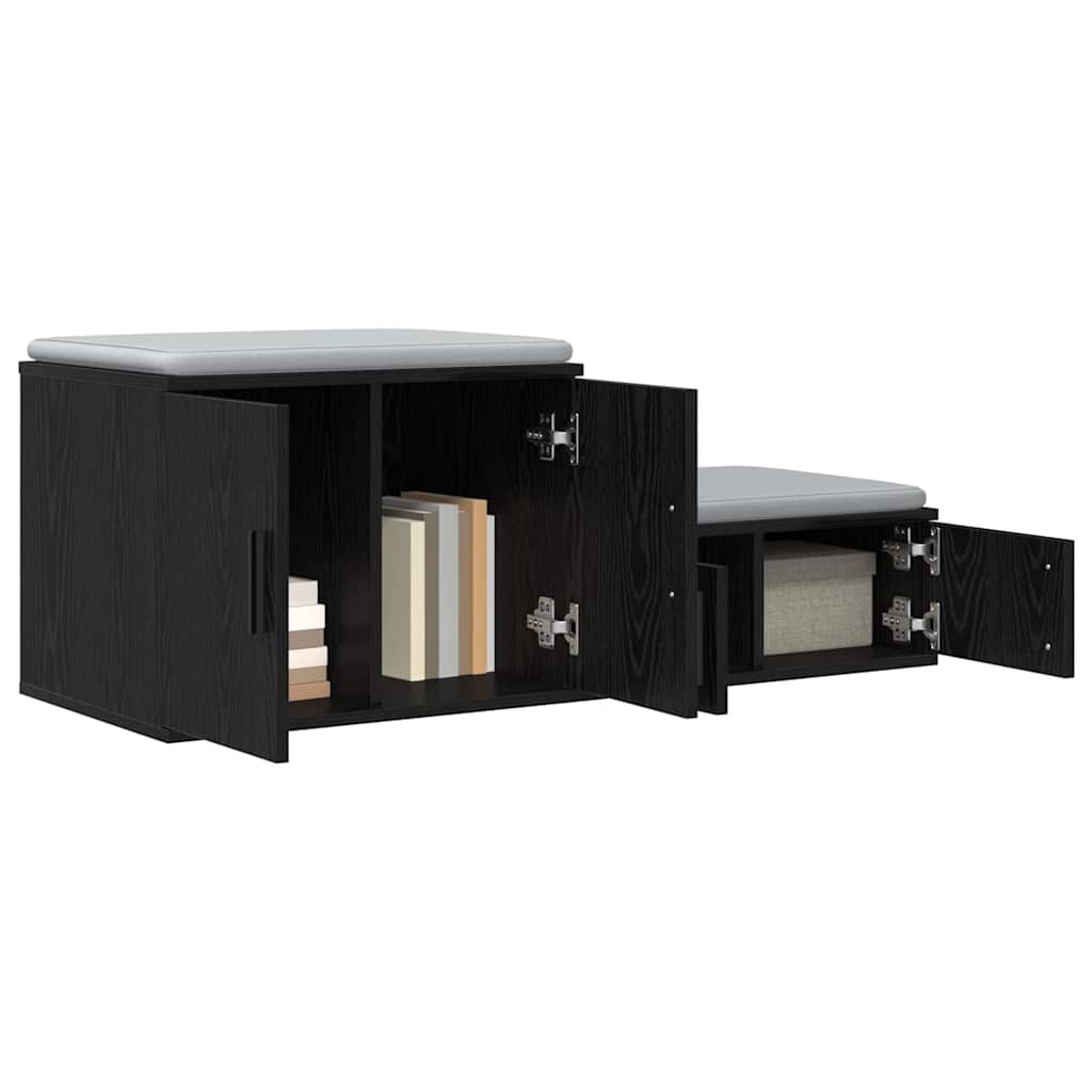 Armoire de rangement 2 pcs Chêne noir 127 x 41 x 40 cm - XIOS