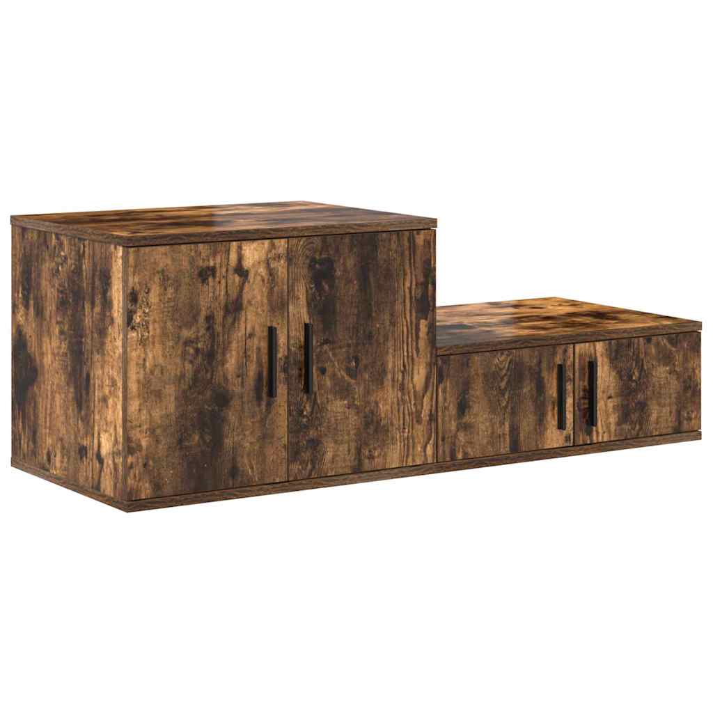 Armoire de rangement 2 pcs Chêne fumé 127 x 41 x 40 cm - XIOS