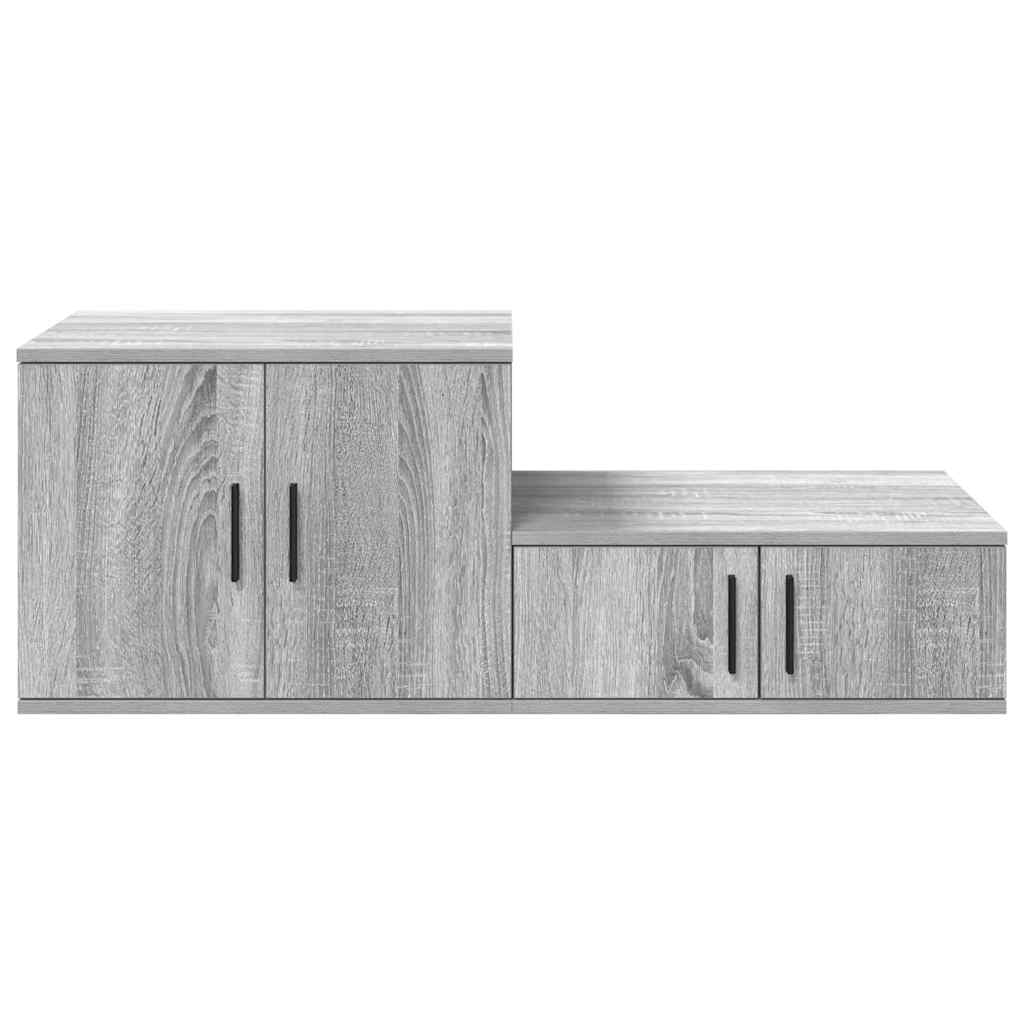 Armoire de rangement 2 pcs Gris Sonoma 127 x 41 x 40 cm - XIOS