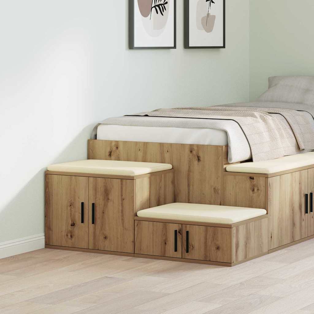 Armoire de rangement 2 pcs Chêne artisanal 127 x 41 x 40 cm - XIOS