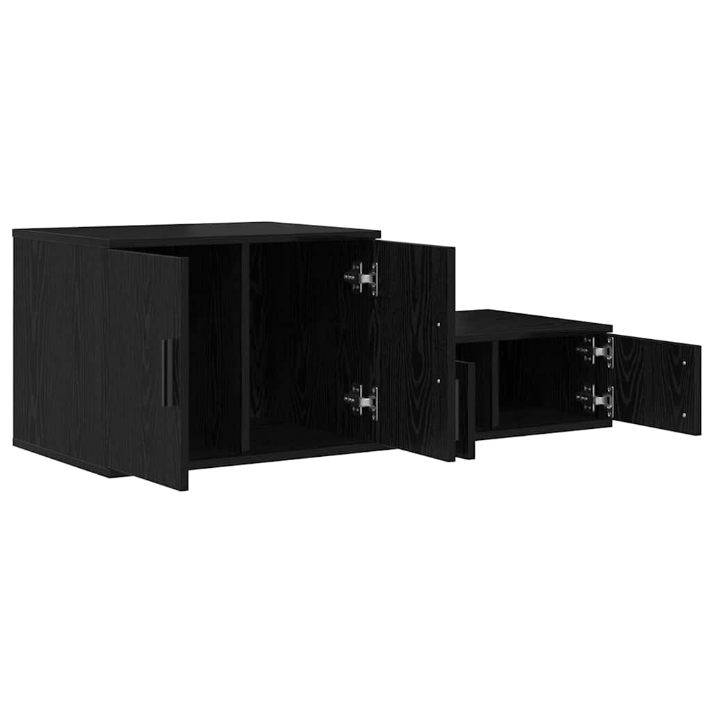 Armoire de rangement 2 pcs Chêne noir 118 x 41 x 40 cm - XIOS