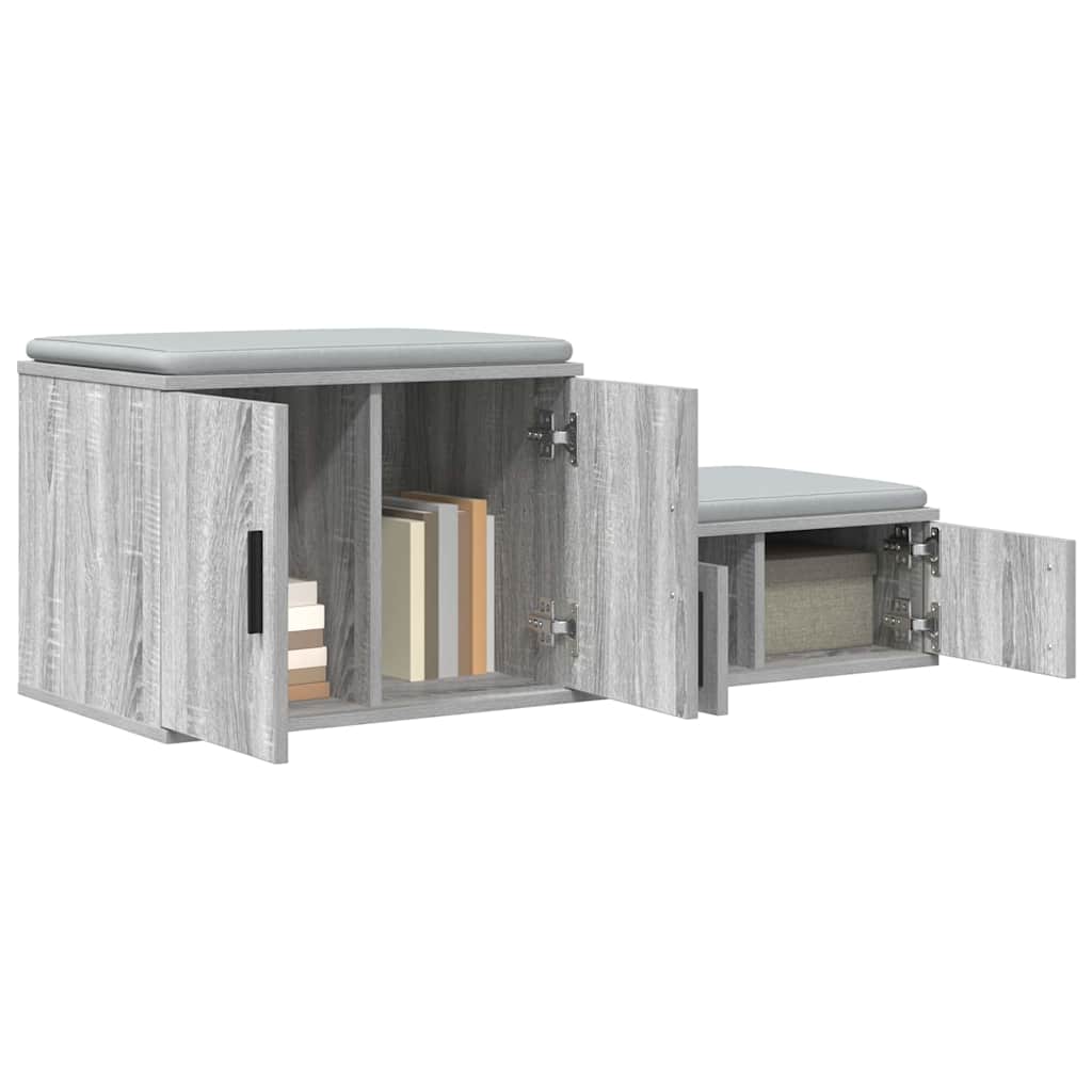 Armoire de rangement 2 pcs Gris Sonoma 118 x 41 x 40 cm - XIOS
