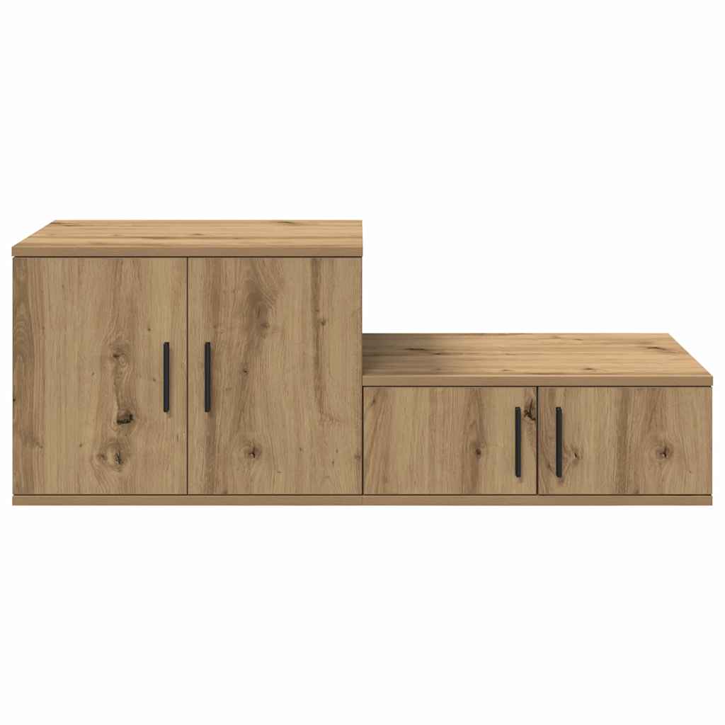 Armoire de rangement 2 pcs Chêne artisanal 118 x 41 x 40 cm - XIOS