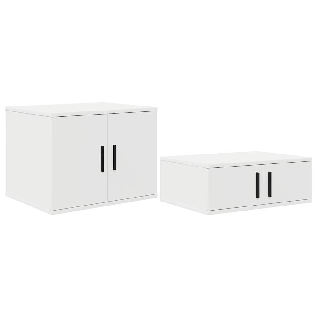 Armoire de rangement 2 pcs Blanc 108 x 41 x 40 cm - XIOS