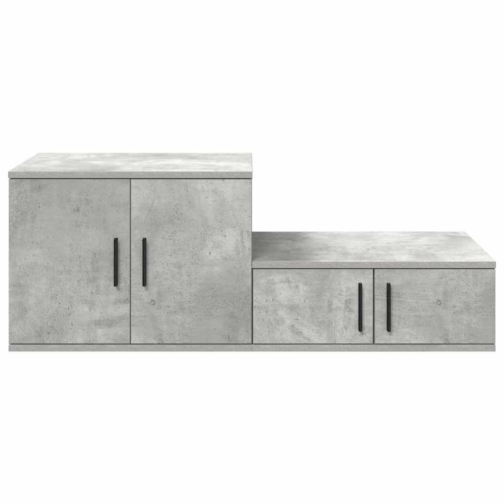 Armoire de rangement 2 pcs Gris béton 108 x 41 x 40 cm - XIOS