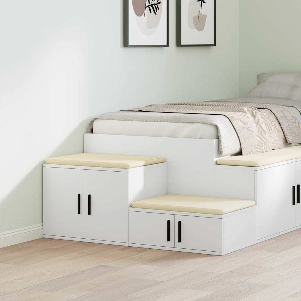 Armoire de rangement 2 pcs Blanc 103 x 41 x 40 cm - XIOS
