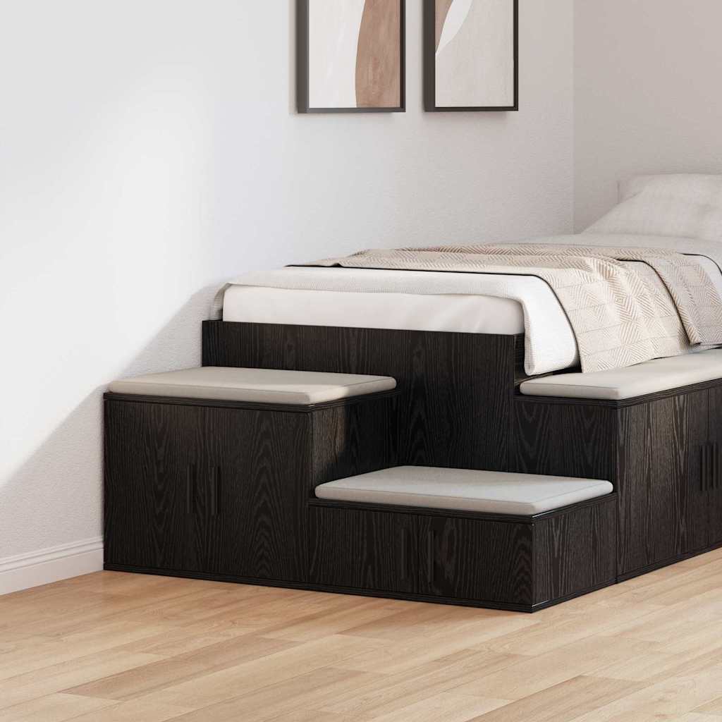 Armoire de rangement 2 pcs Chêne noir 103 x 41 x 40 cm - XIOS