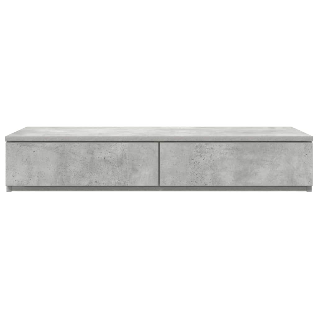 Tiroirs de lit avec tiroir Gris béton 100 x 36,5 x 16,5 cm - XIOS