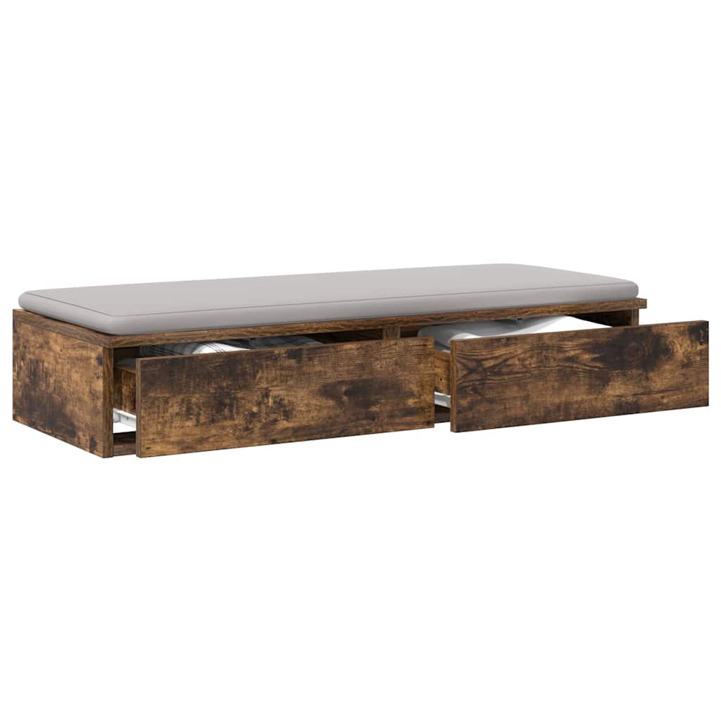 Tiroirs de lit avec tiroir Chêne fumé 100 x 36,5 x 16,5 cm - XIOS