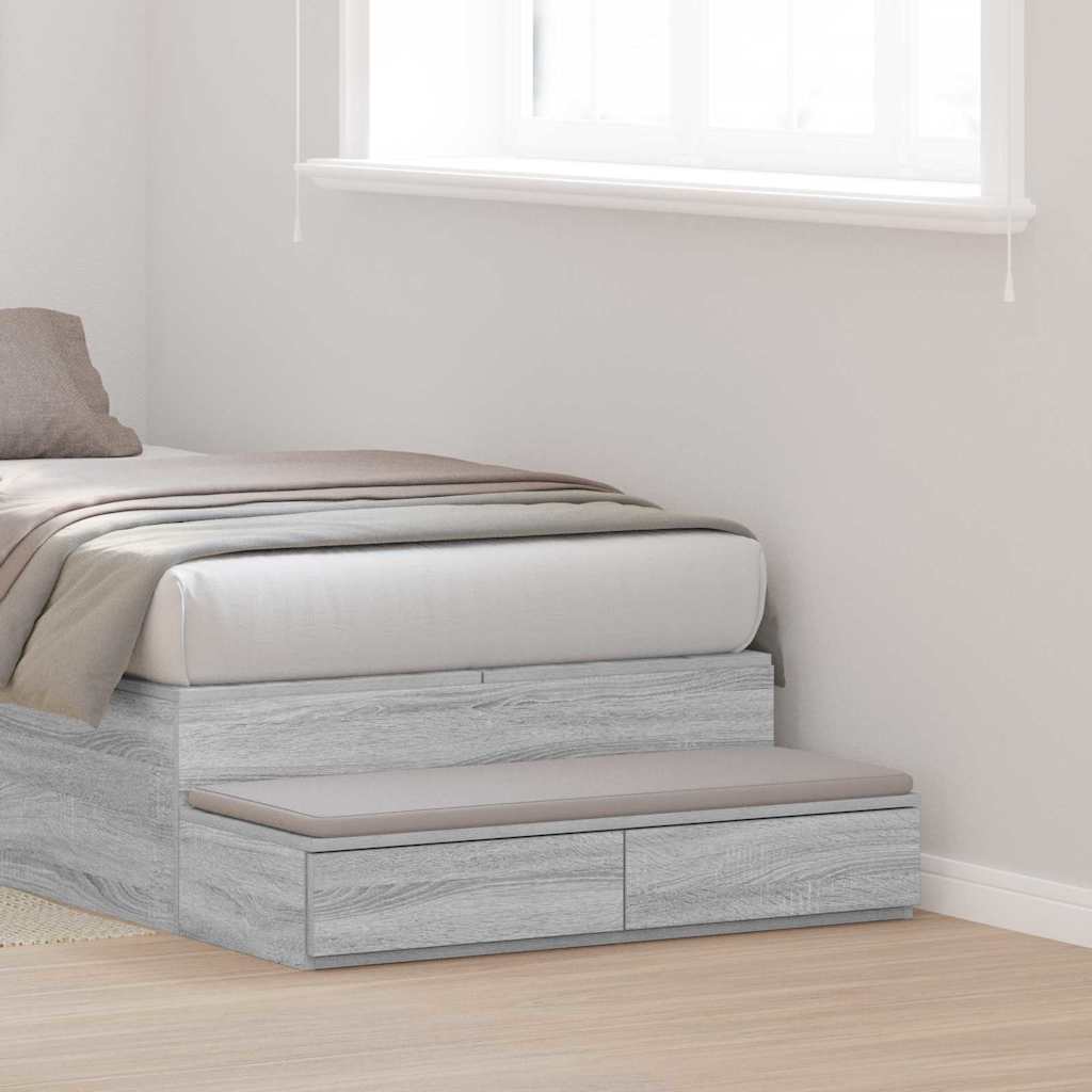 Tiroirs de lit avec tiroir Gris Sonoma 100 x 36,5 x 16,5 cm - XIOS
