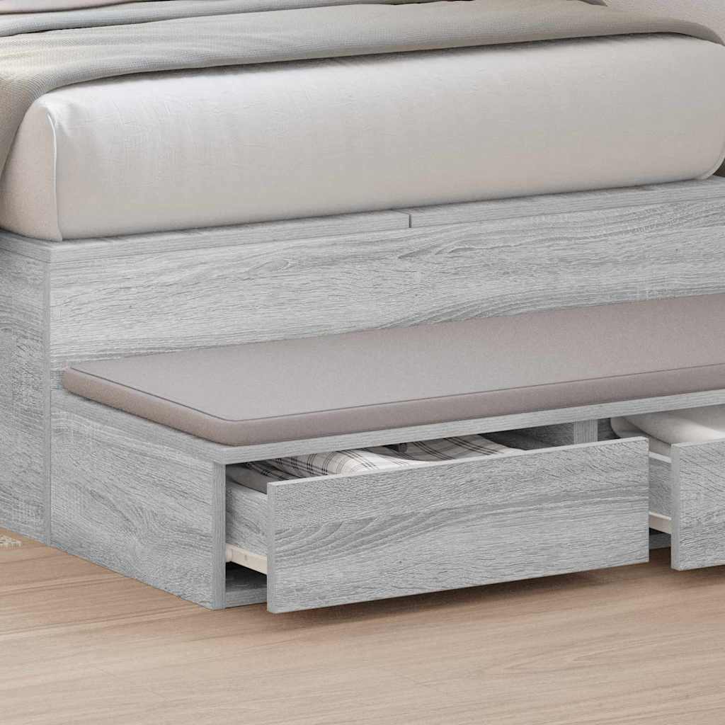 Tiroirs de lit avec tiroir Gris Sonoma 100 x 36,5 x 16,5 cm - XIOS