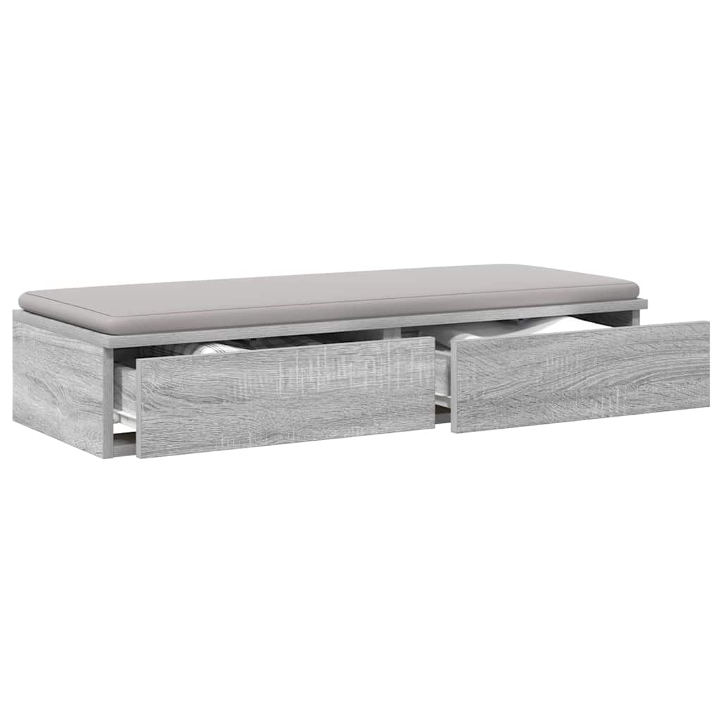 Tiroirs de lit avec tiroir Gris Sonoma 100 x 36,5 x 16,5 cm - XIOS