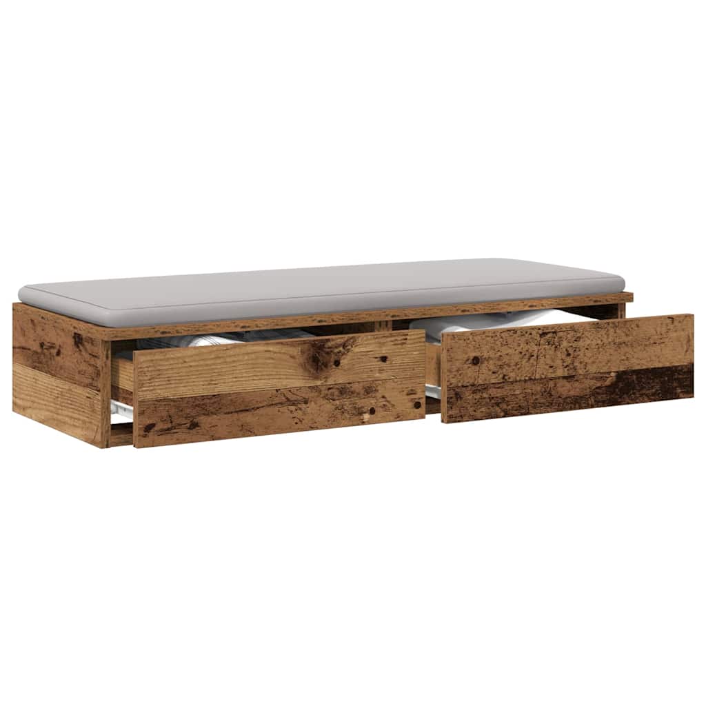 Tiroirs de lit avec tiroir Bois ancien 100 x 36,5 x 16,5 cm - XIOS