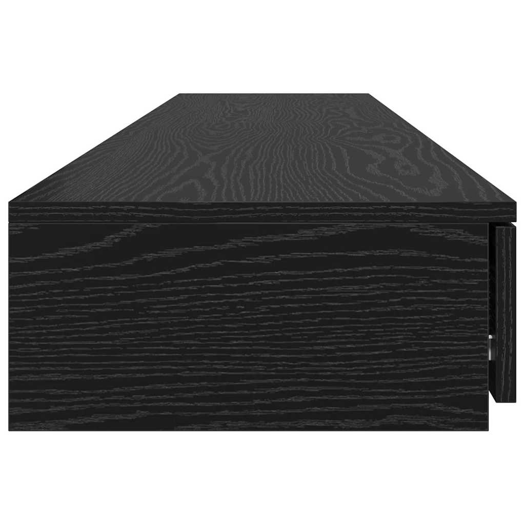 Tiroirs de lit avec tiroir Chêne noir 200 x 36,5 x 16,5 cm - XIOS