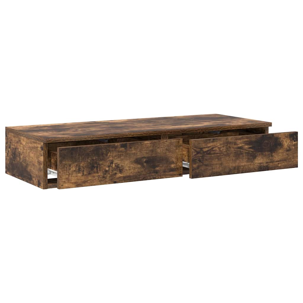 Tiroirs de lit Chêne fumé 80 x 36,5 x 16,5 cm Bois d'ingénierie - XIOS