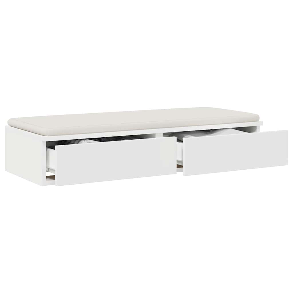Tiroirs de lit Blanc 90 x 36,5 x 16,5 cm Bois d'ingénierie - XIOS