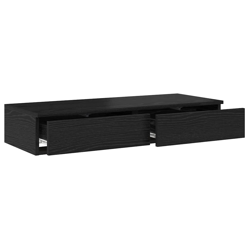 Tiroirs de lit Chêne noir 90 x 36,5 x 16,5 cm Bois d'ingénierie - XIOS