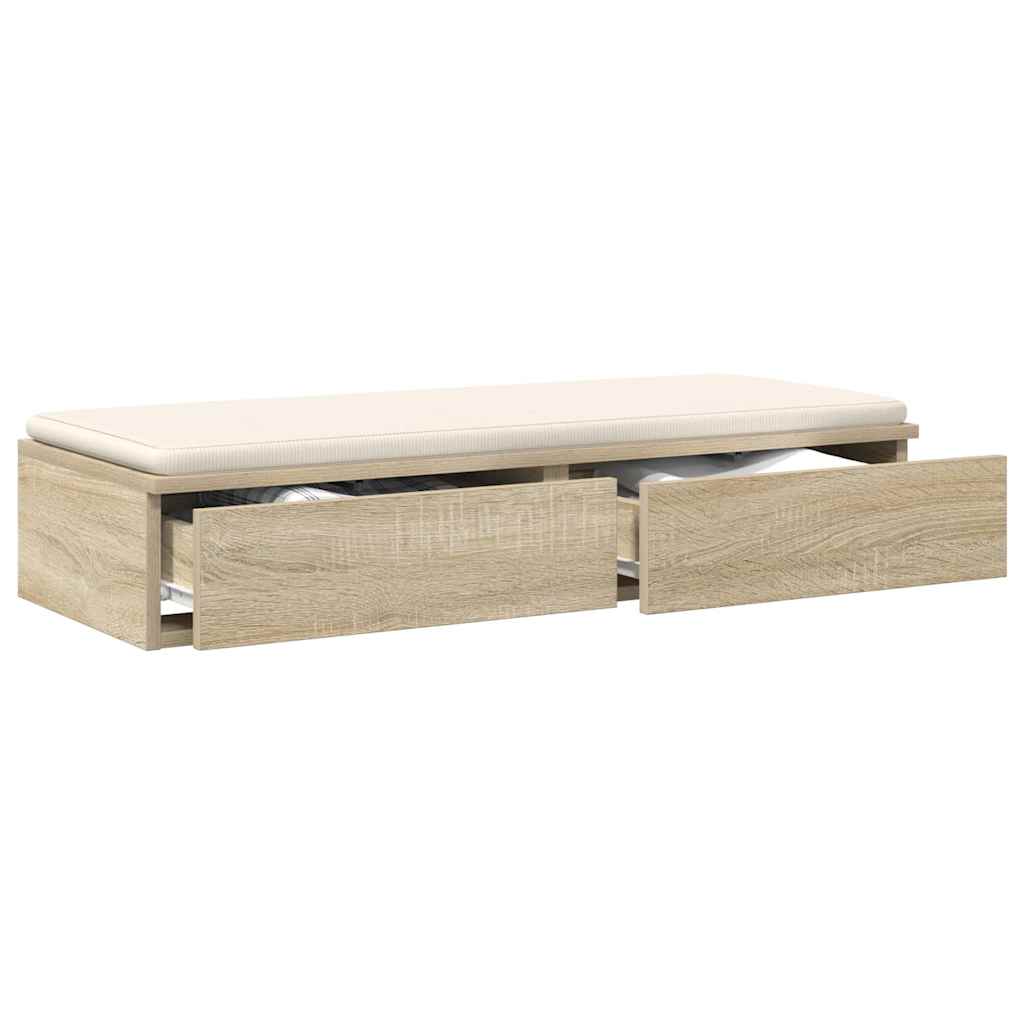 Tiroirs de lit avec tiroir Chêne Sonoma 90 x 36,5 x 16,5 cm - XIOS